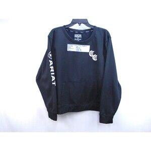 Ariat x Compton Cowboys Sweatshirt Mens XL Black Pullover Crewneck Workwear